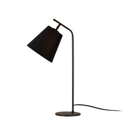 Opviq Lámpara de Mesa de Cuerpo Metálico Negro MR-623